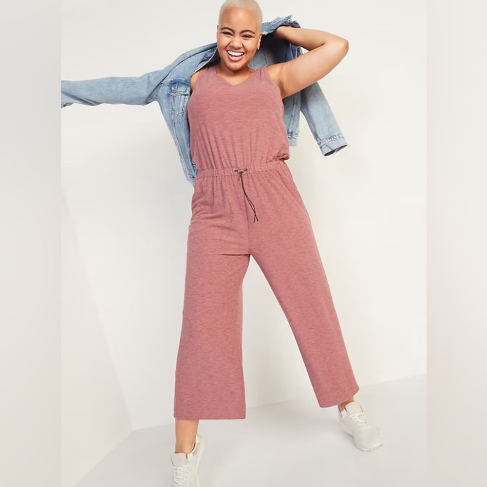 Old Navy Active - Breath On Jumpsuit - Size: Medium - Color: Salmon